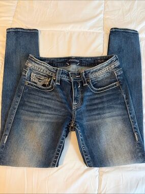 Vigoss Women's Washed Blue Skinny Stretch Jeans